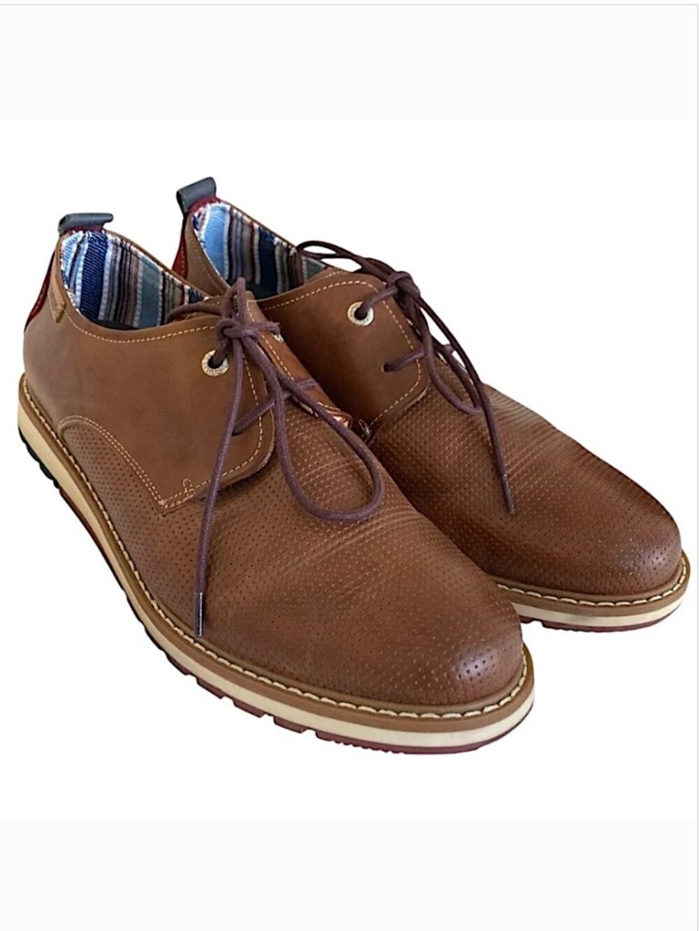 PIKOLINOS Berna Leather Oxford Shoes Size 11 Brown